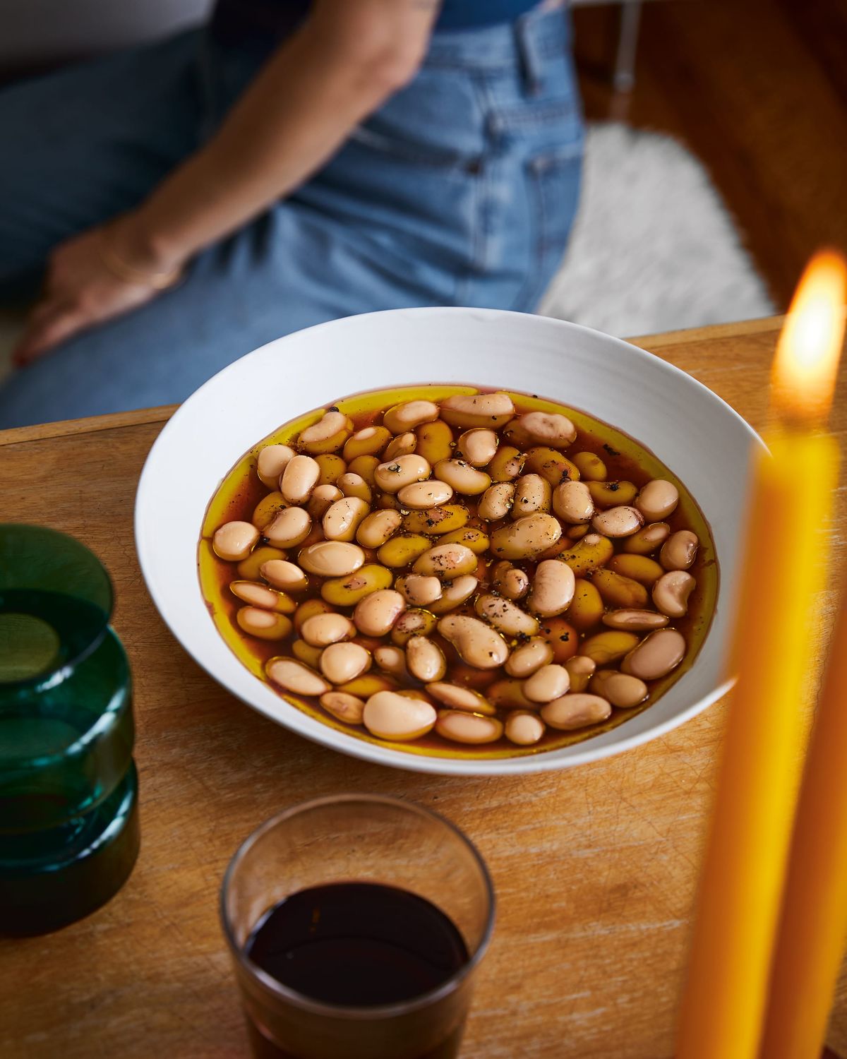 Vinegar-Marinated Butter Beans