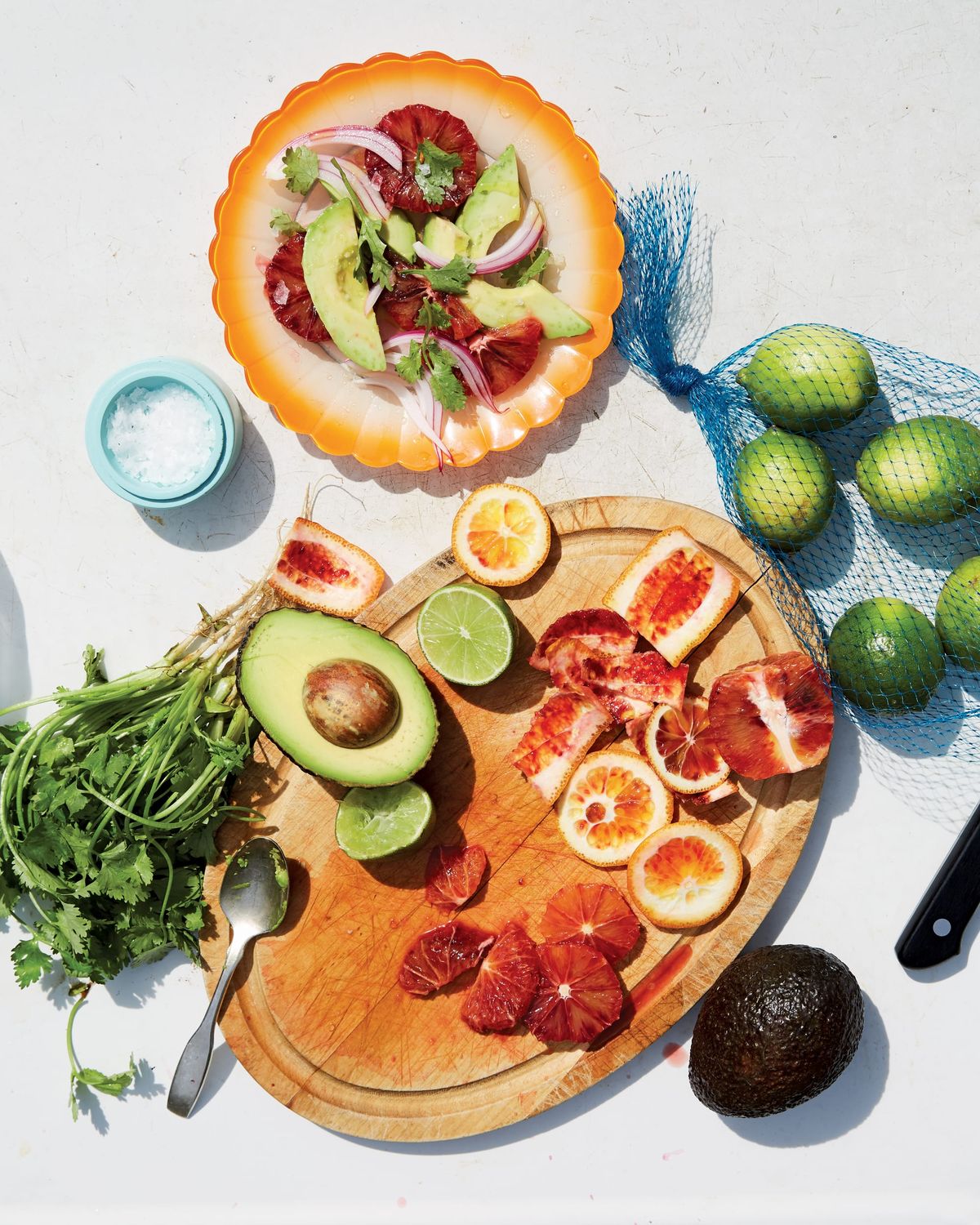 Blood Oranges with Crunchy Red Onion and Avocado