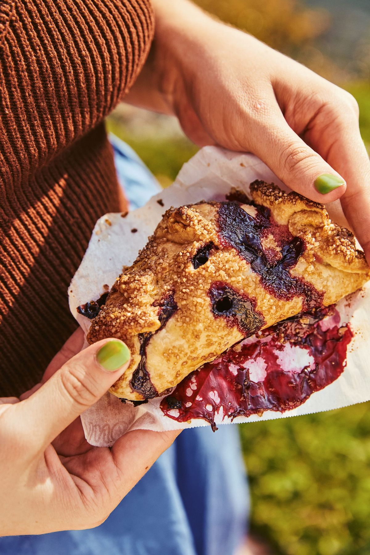 Black and Blue Hand Pies