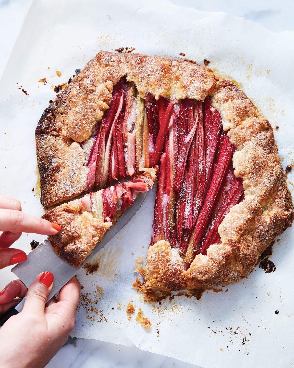 Rhubarb-Almond Galette