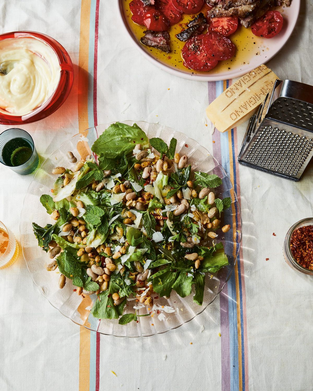 Lemony White Beans and Escarole with Anchovy and Parmesan