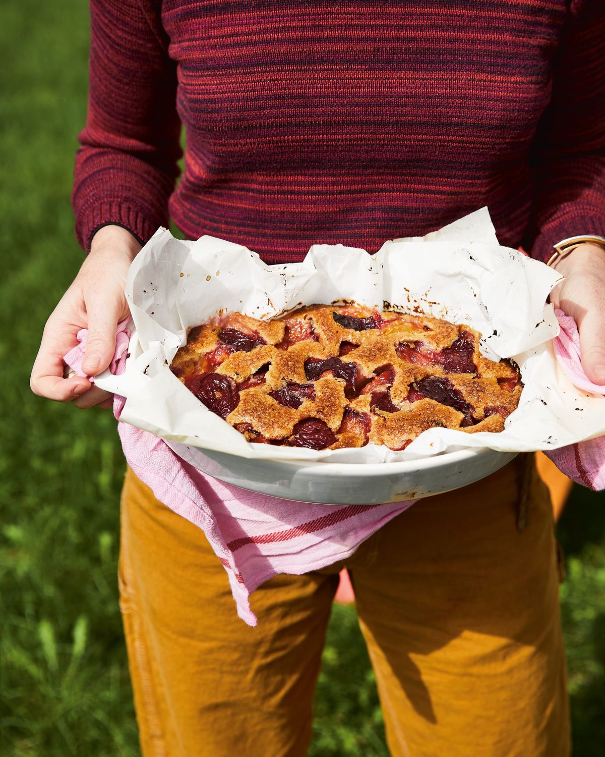 Torn Plum Browned-Butter Cake