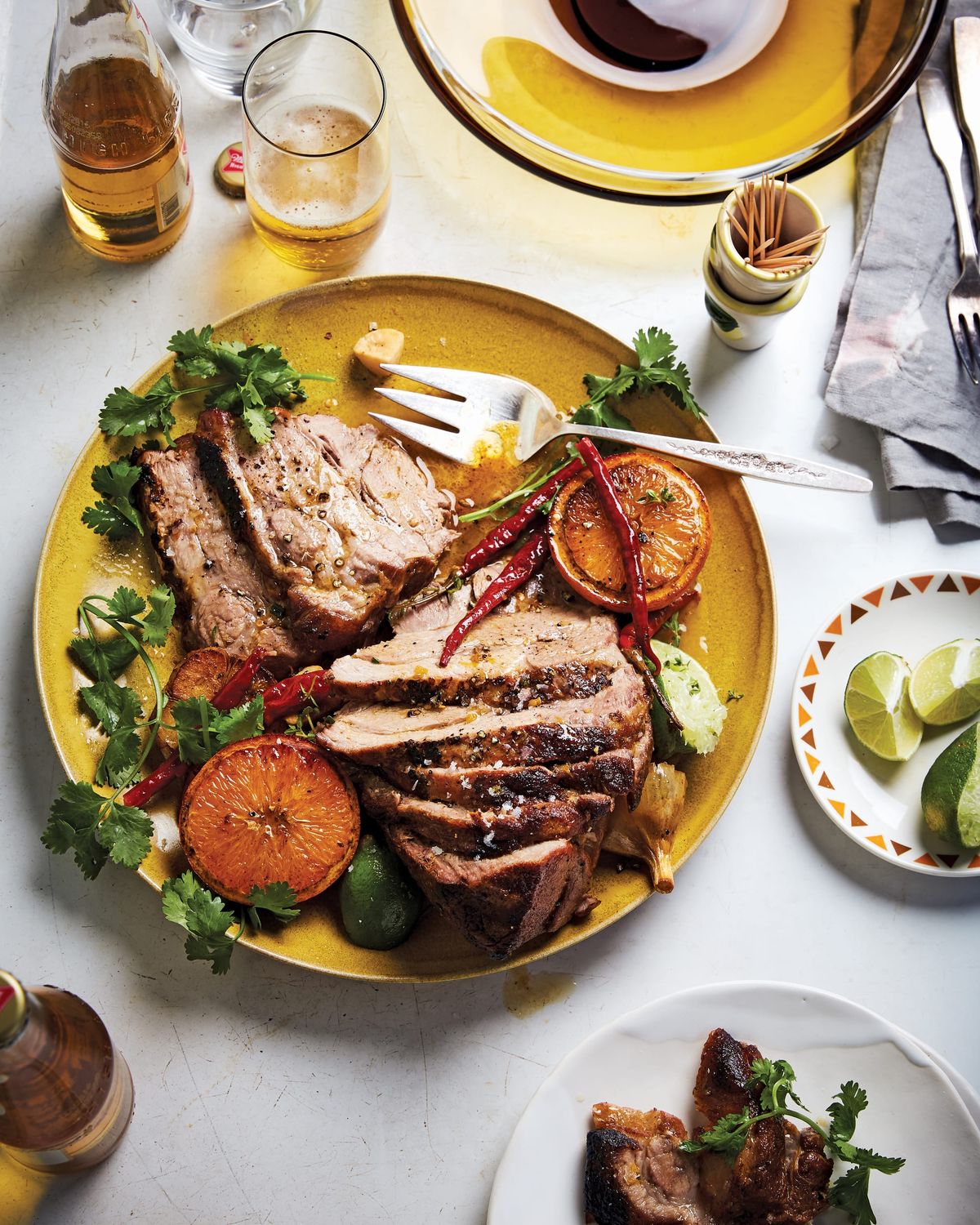 Slow-Roasted Pork Shoulder with Garlic, Citrus, and Cilantro