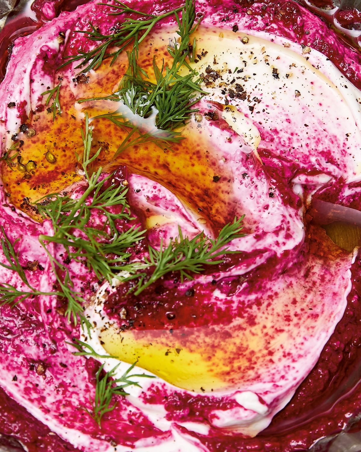 Garlicky Beet Dip with Walnuts