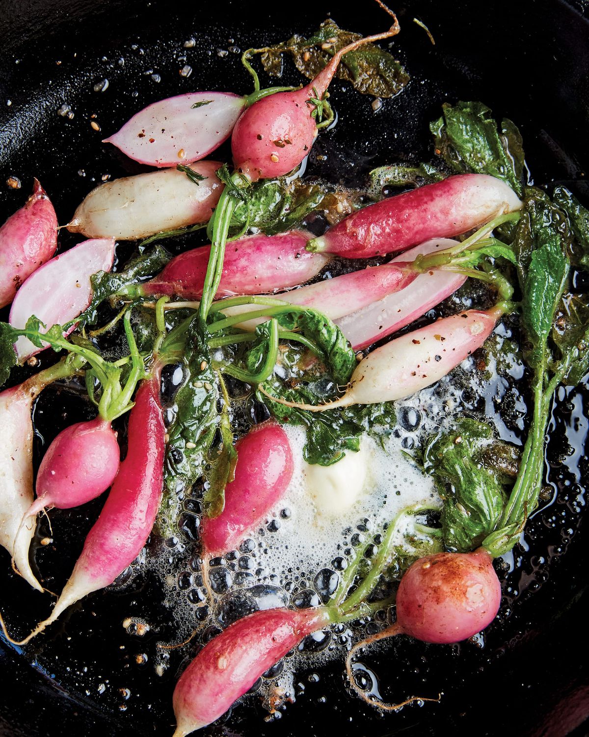 Butter-Tossed Radishes with Fresh Za’atar