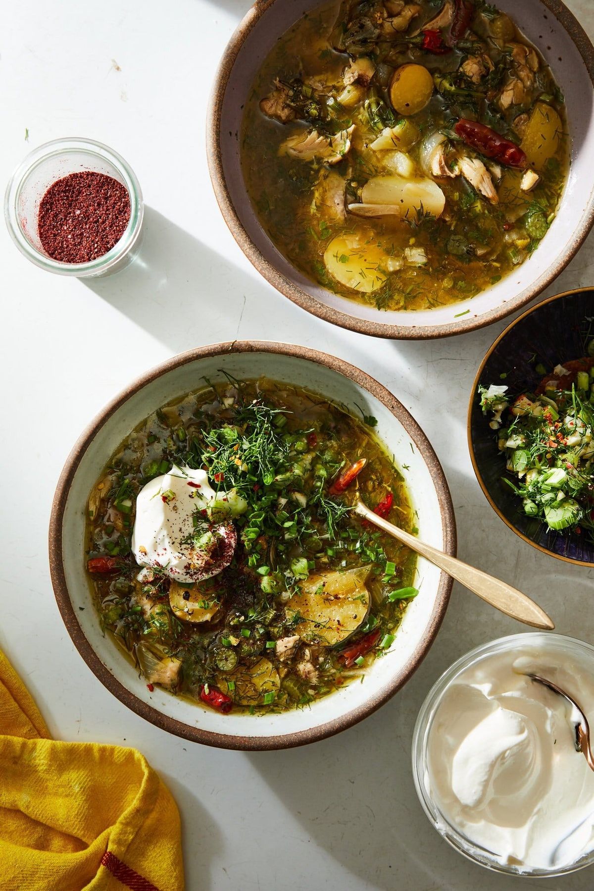 Lemony Chicken Soup With Fennel and Dill
