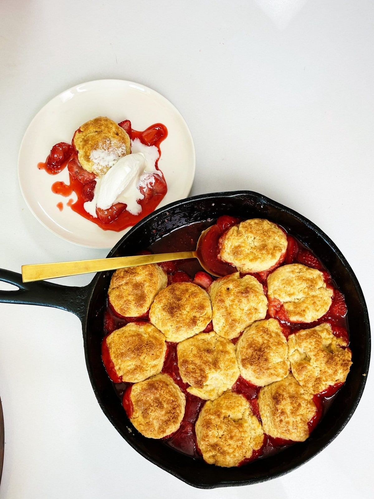 Strawberry Shortcake Cobbler