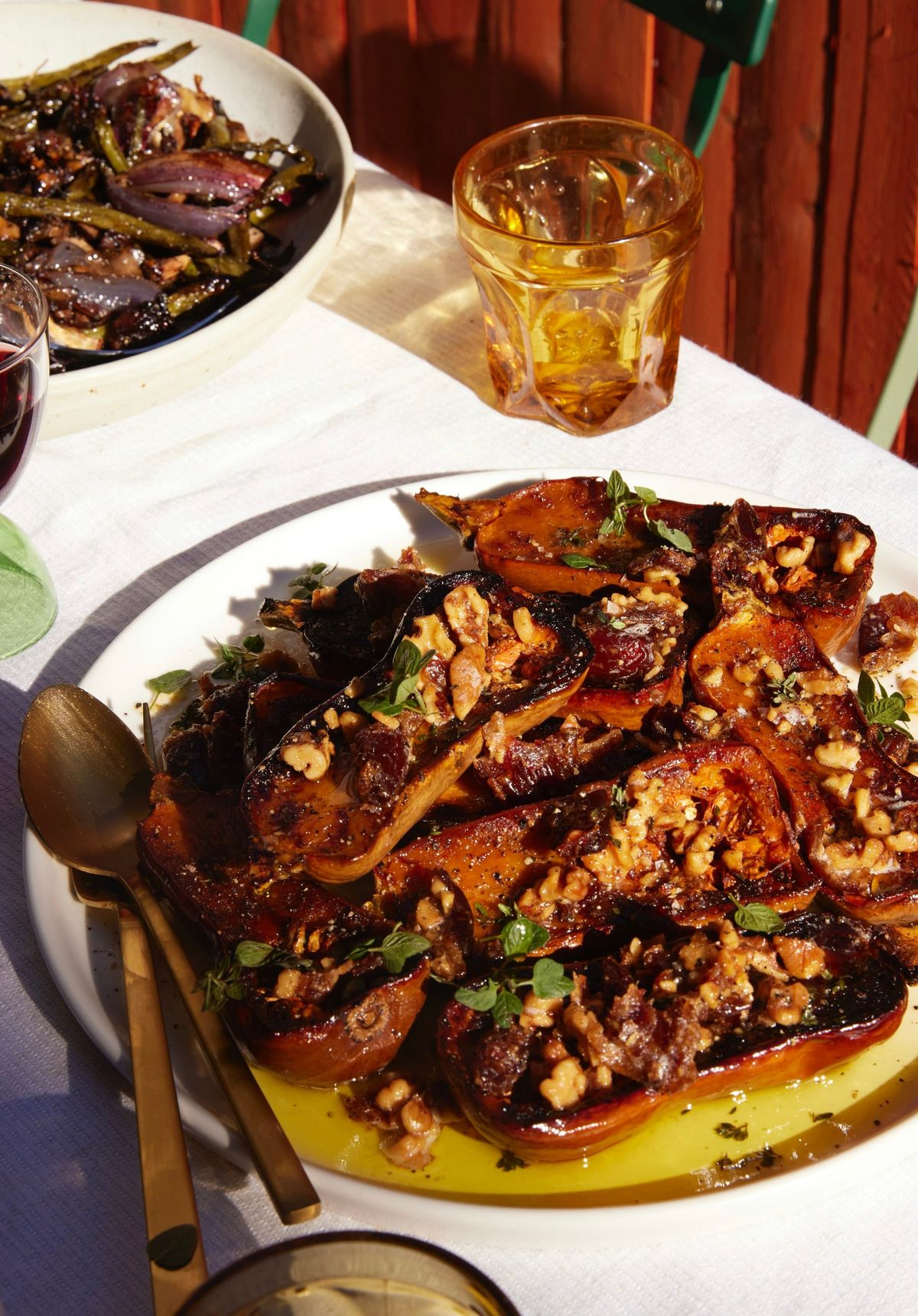 Brown Buttered Squash, Dates and Walnuts
