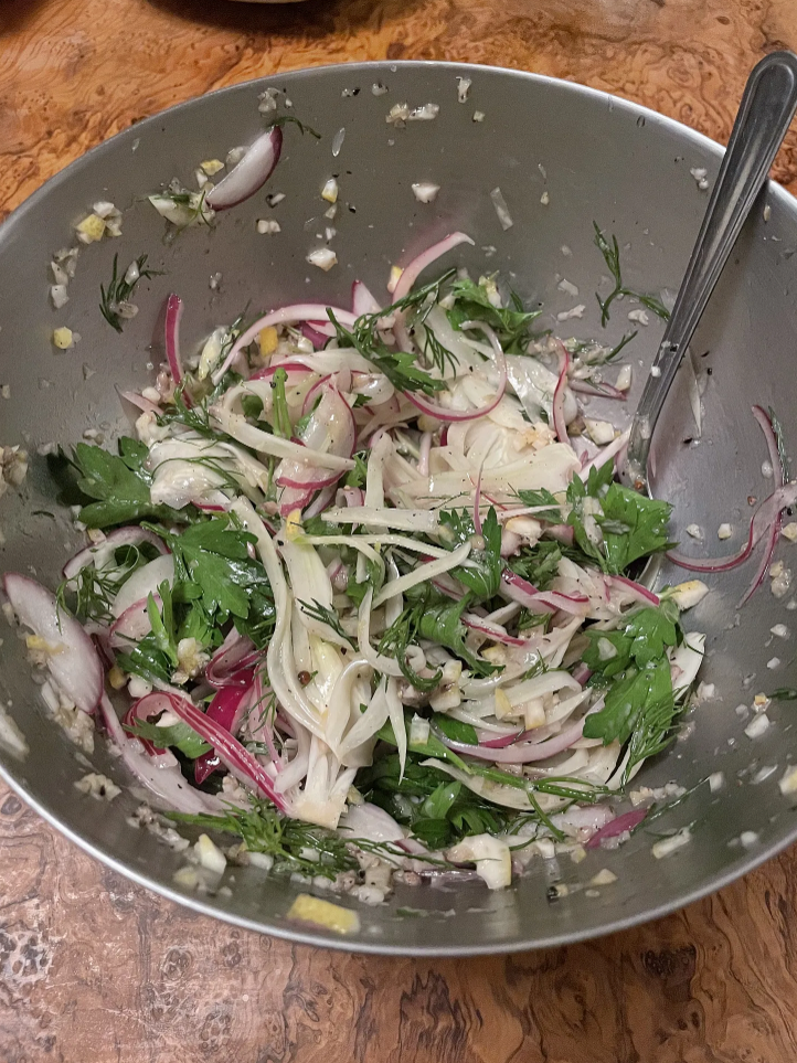 Fennel Salad with Lemon and Anchovy