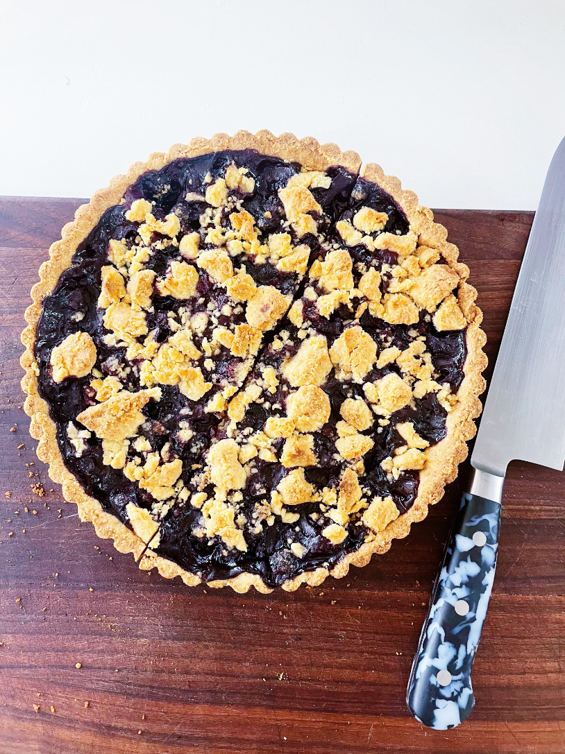 Blueberry Cornmeal Tart