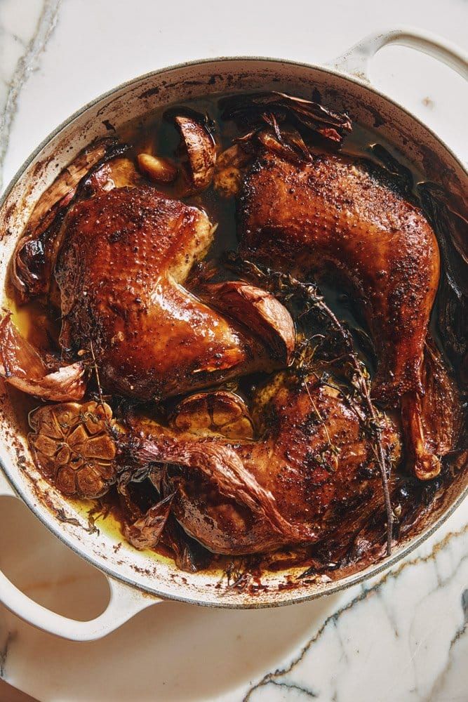 Slow Roasted Turkey with Garlic and Herbs