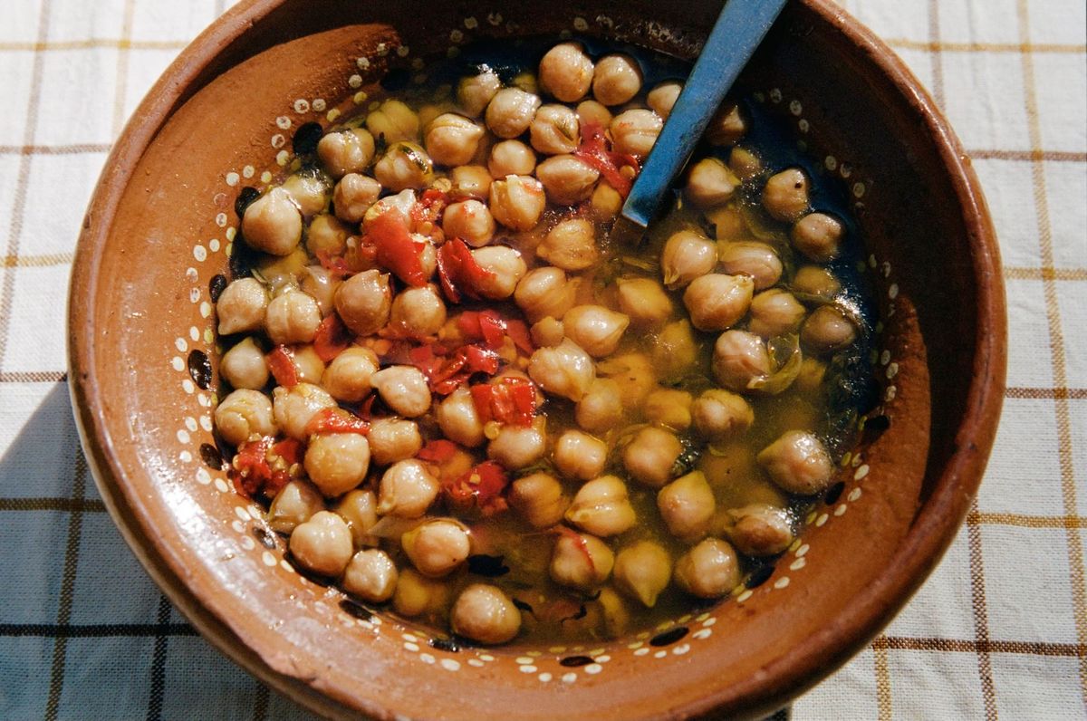 Brothy Chickpeas with Calabrian Chili
