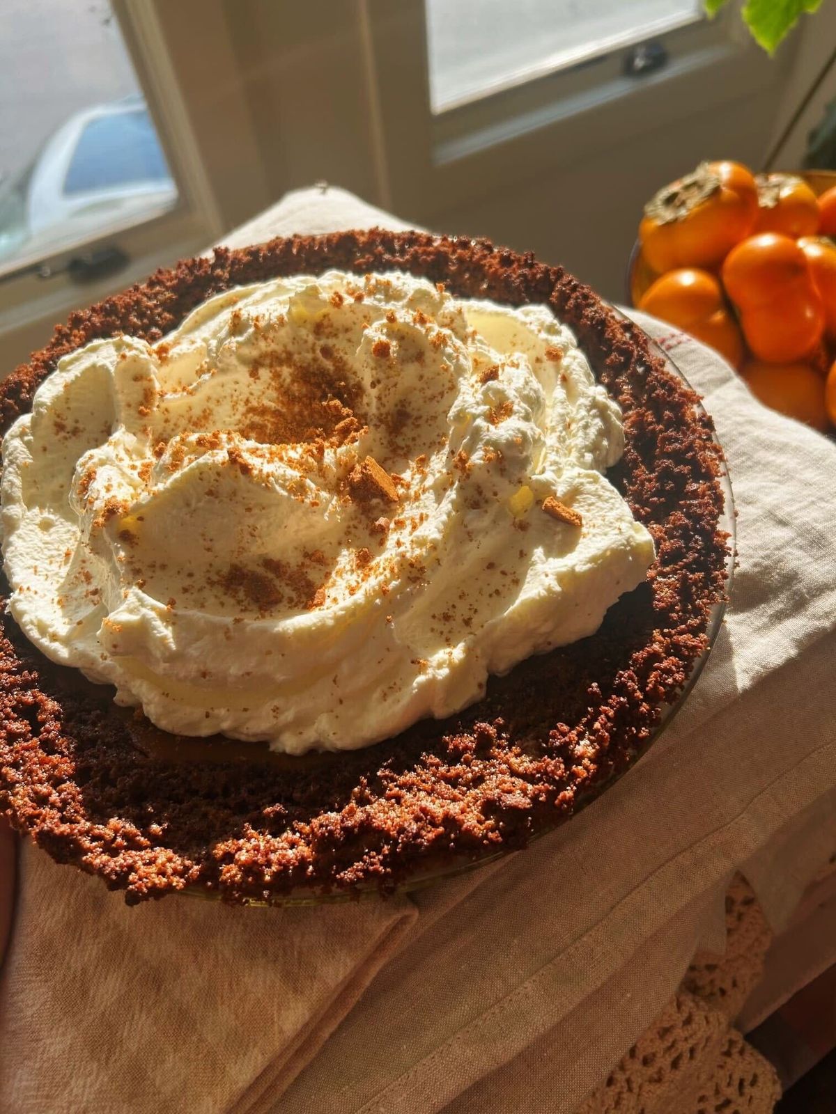 Gingersnap Pumpkin Pie