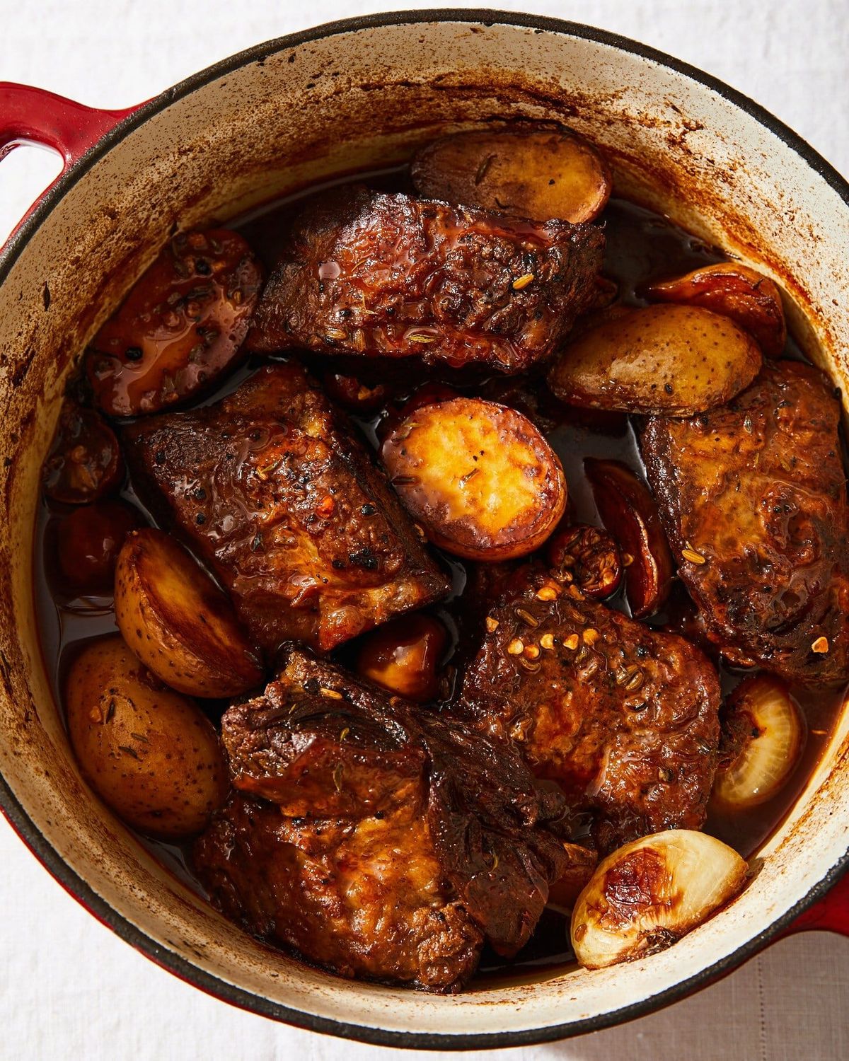 Spiced, Braised Short Ribs with Creamy Potatoes - Alison Roman