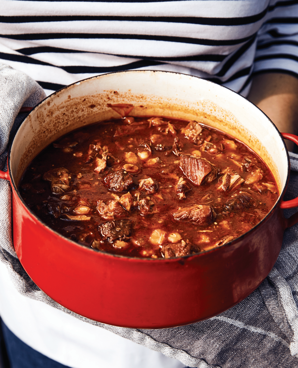 Pork and Red Chili Pozole with Cabbage - Alison Roman
