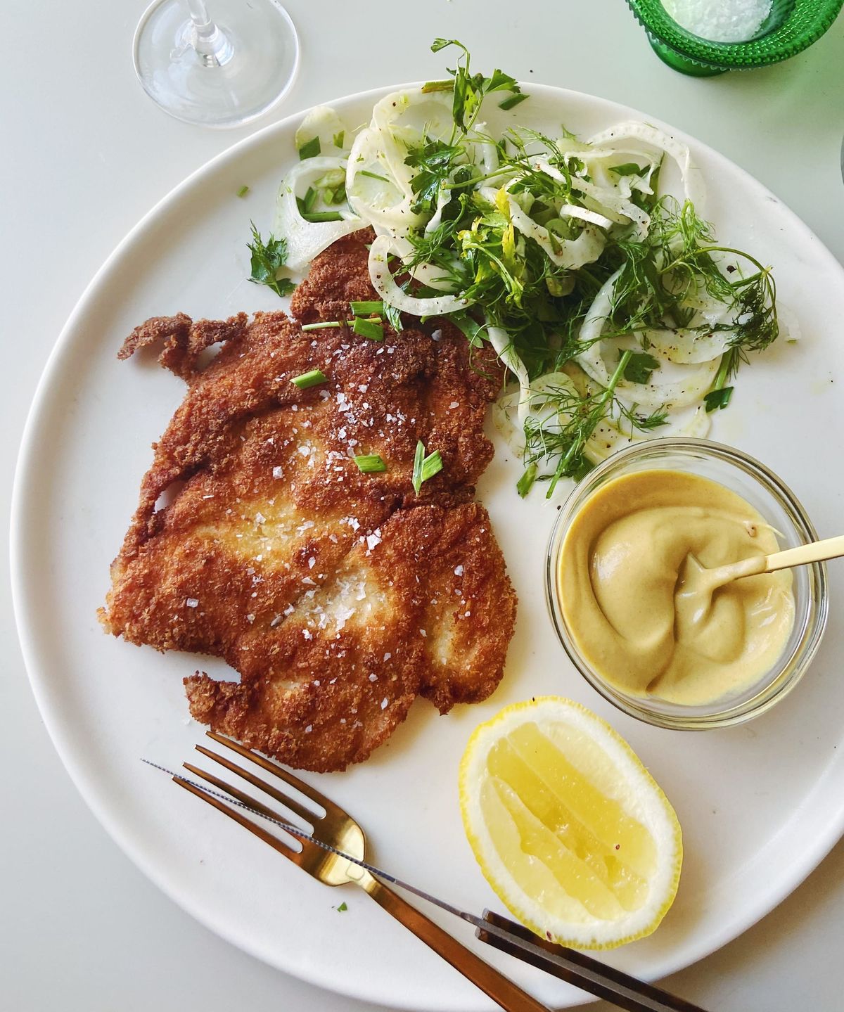 denim jackets, crispy cutlets