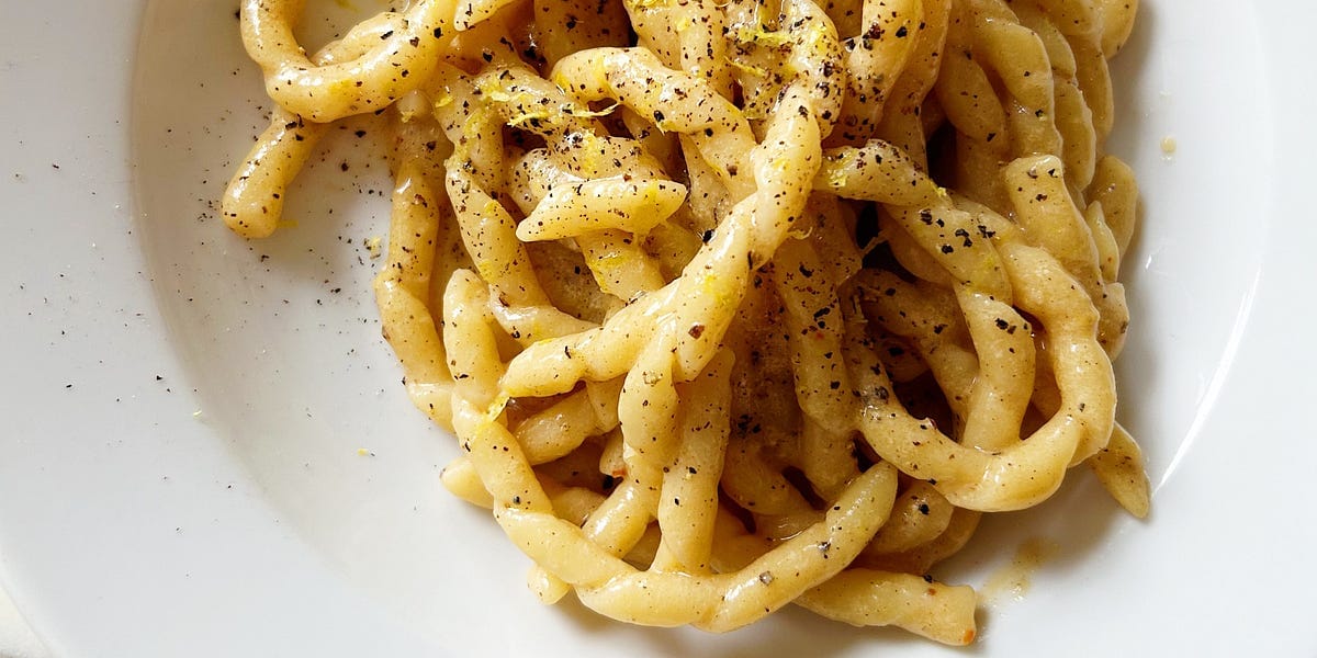 Lemon Pepper Pasta with Browned Butter - Alison Romandownload-circle