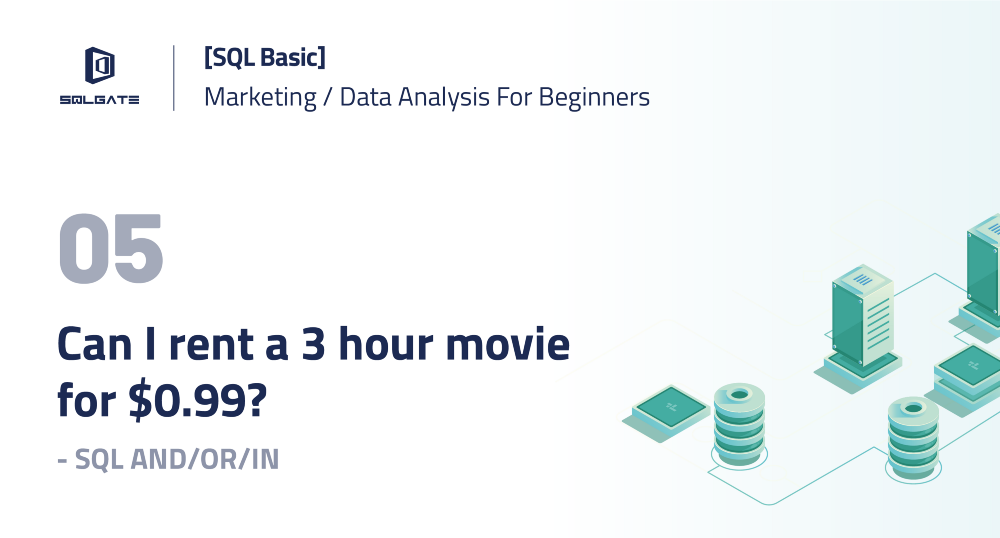 [SQL Basic] Can I rent a 3-hour movie that’s only $0.99? — Using SQL AND/OR/IN