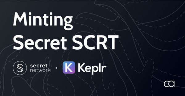 Enable & Mint Secret SCRT with Keplr