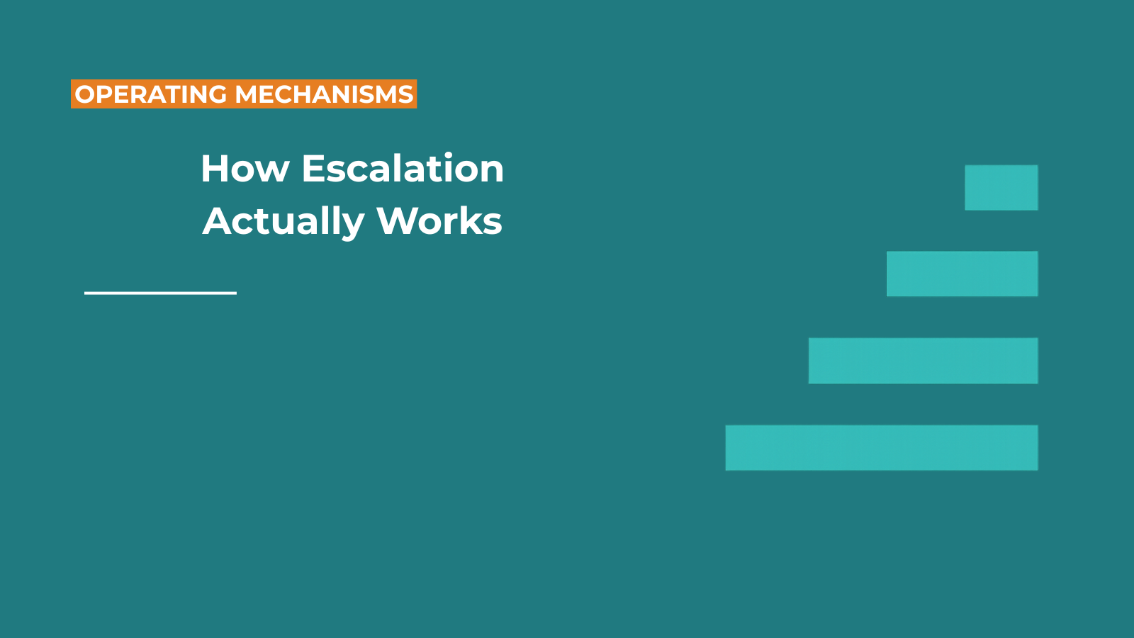 How Escalation — Actually Works