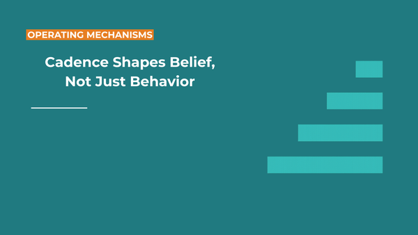 Why Cadence Shapes Belief, Not Just Behavior