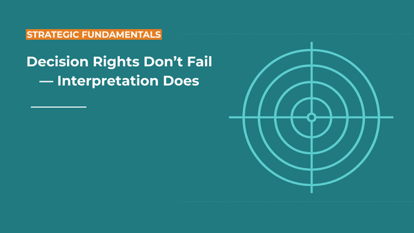 Decision Rights Don't Fail — Interpretation Does