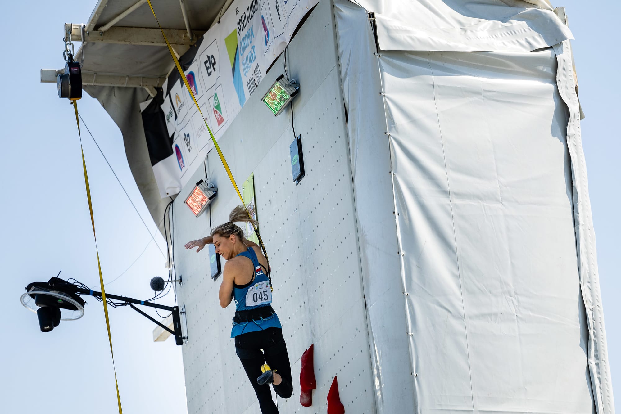 Aleksandra "Ola" Miroslaw breaking her own Speed World Record at the European Speed Qualifier in Italy