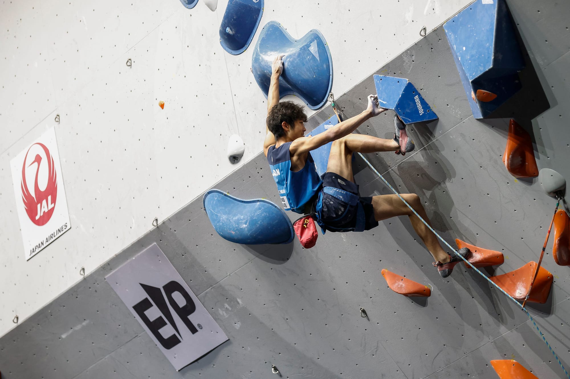 Sorato Anraku competeing at the 2023 Wujiang Lead World Cup last year