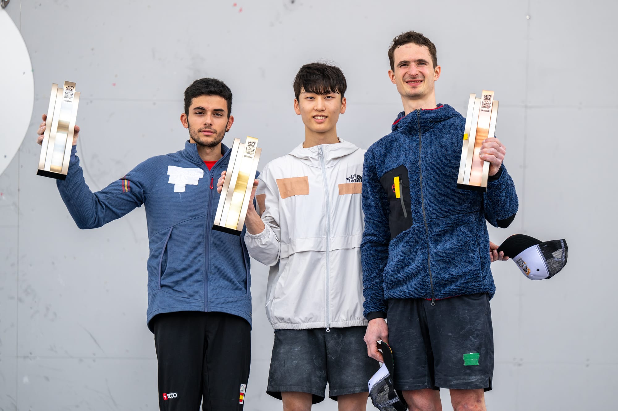 The male Boudler&Lead podium.