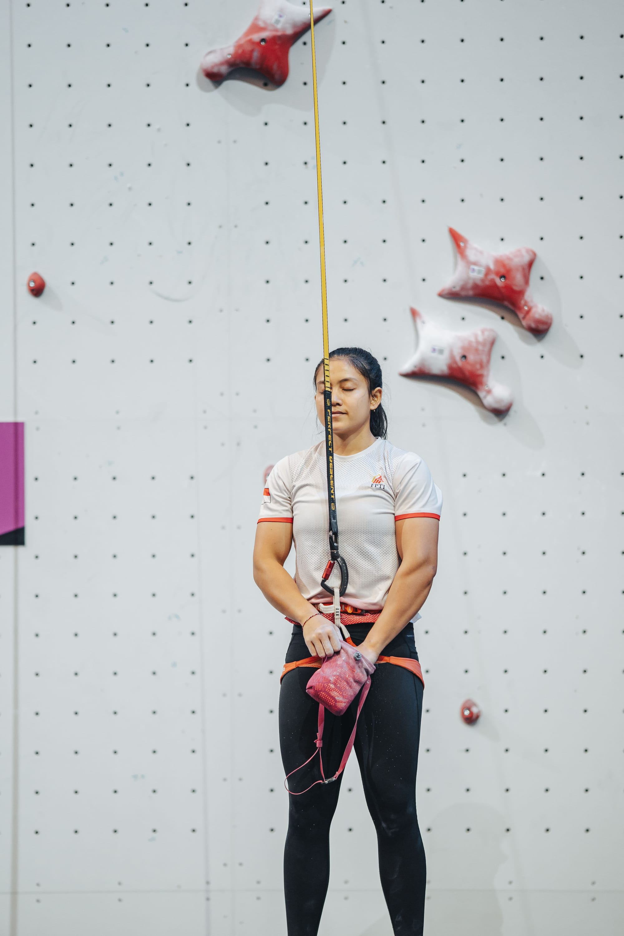 Desak Made Rita Kusuma Dewi before racing in the 2023 World Championship