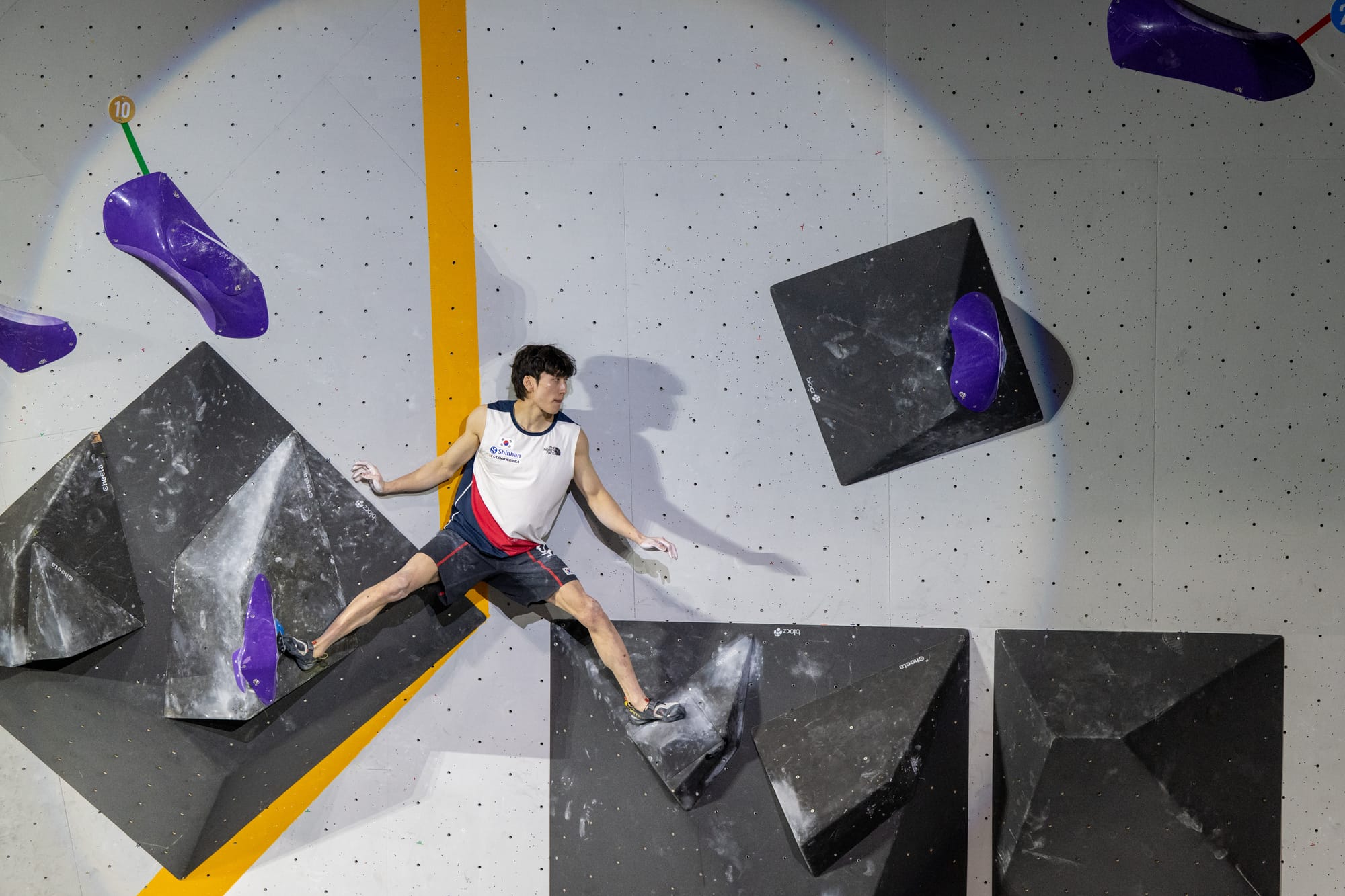Lee preparing for the final coordination move on M3 in the Keqiao final