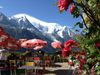 View of Mont Blanc from Chamonix