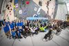 Crowd shot of the competitors at the Salt Lake City Para Climbing World Cup
