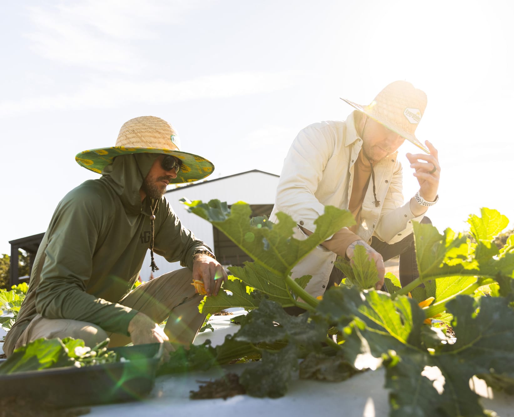 Jeremy Ford and Joe Mizzoni in the field