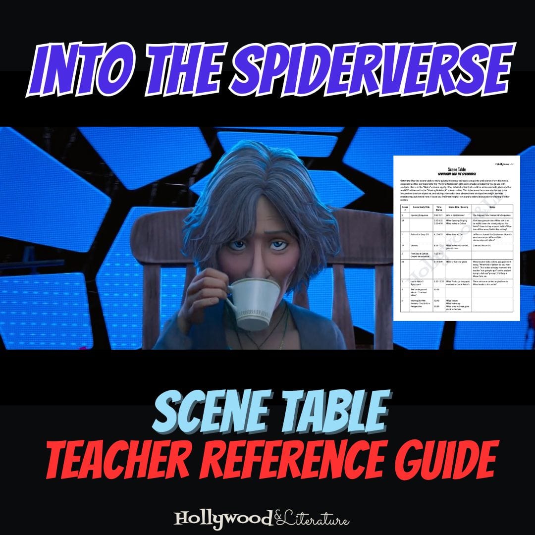 Teacher Reference Guide: Scene Table for Into the Spider-verse