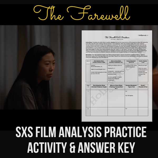 The Farewell Film Sequence Shot by Shot Analysis Practice