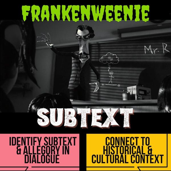 Frankenweenie — Subtext Activities (Lightning & Town Hall Scenes)