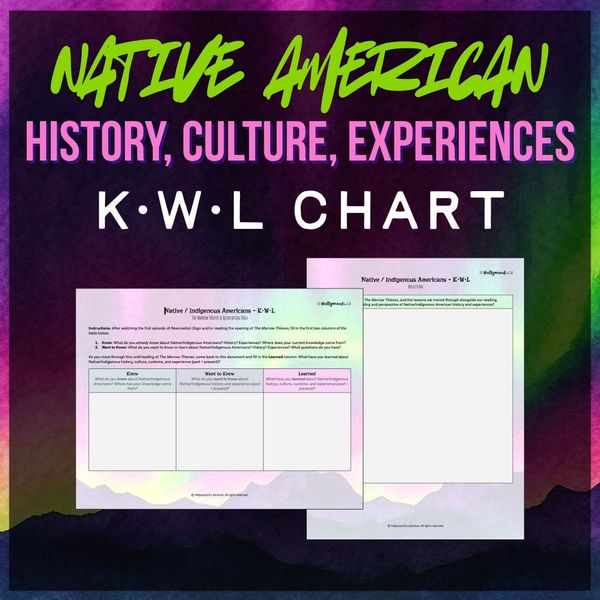 Indigenous / Native American Experience KWL Chart – Printable & Editable