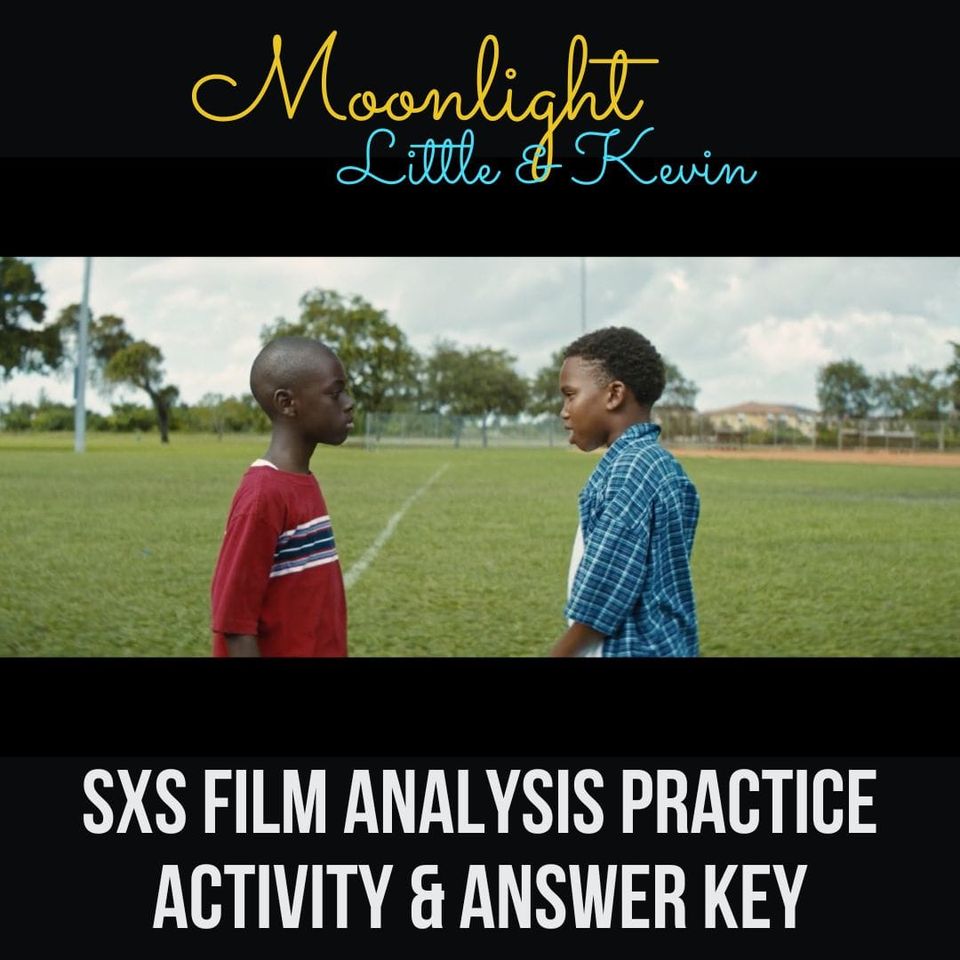 Preview of Moonlight Film Sequence Analysis Practice 2: Little & Kevin