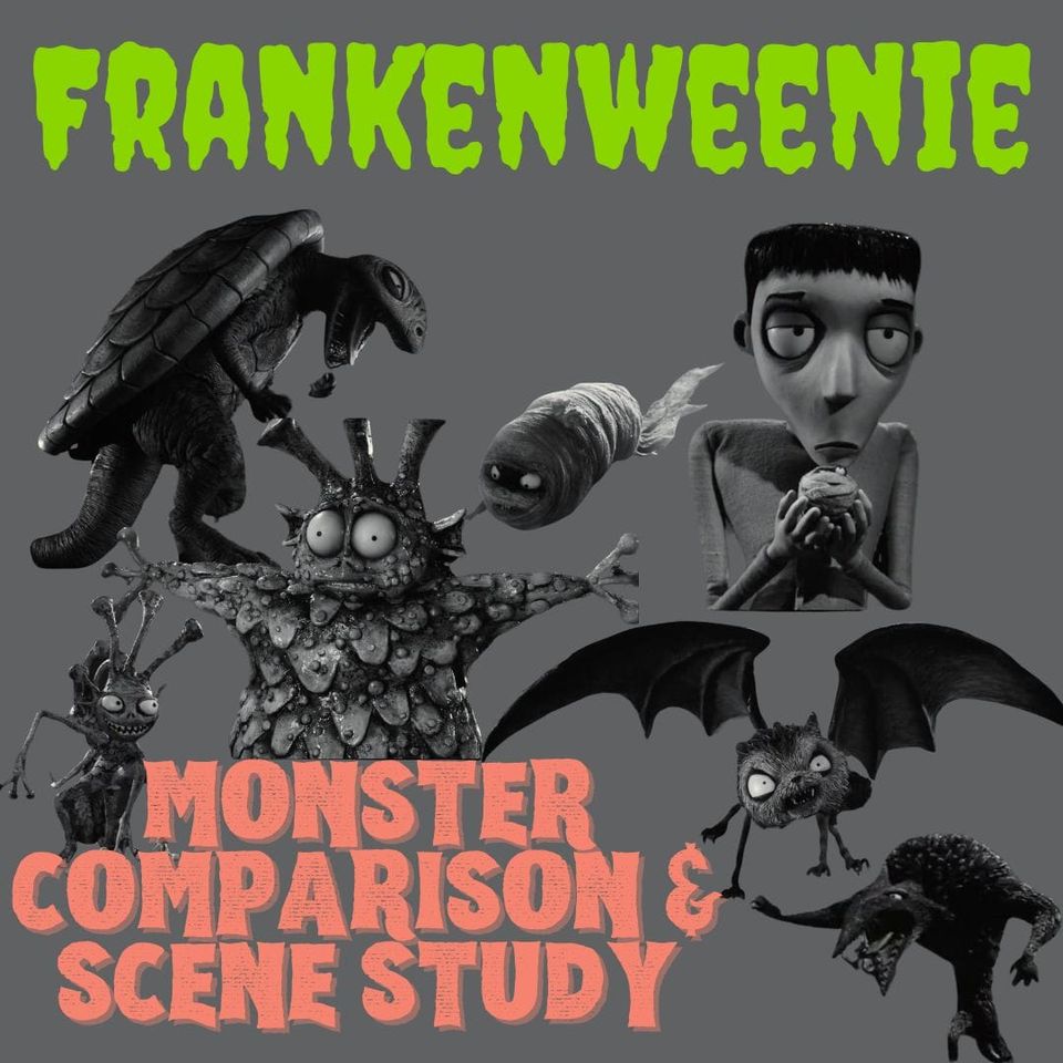 Preview of Frankenweenie Monster Mash Up Scene Study