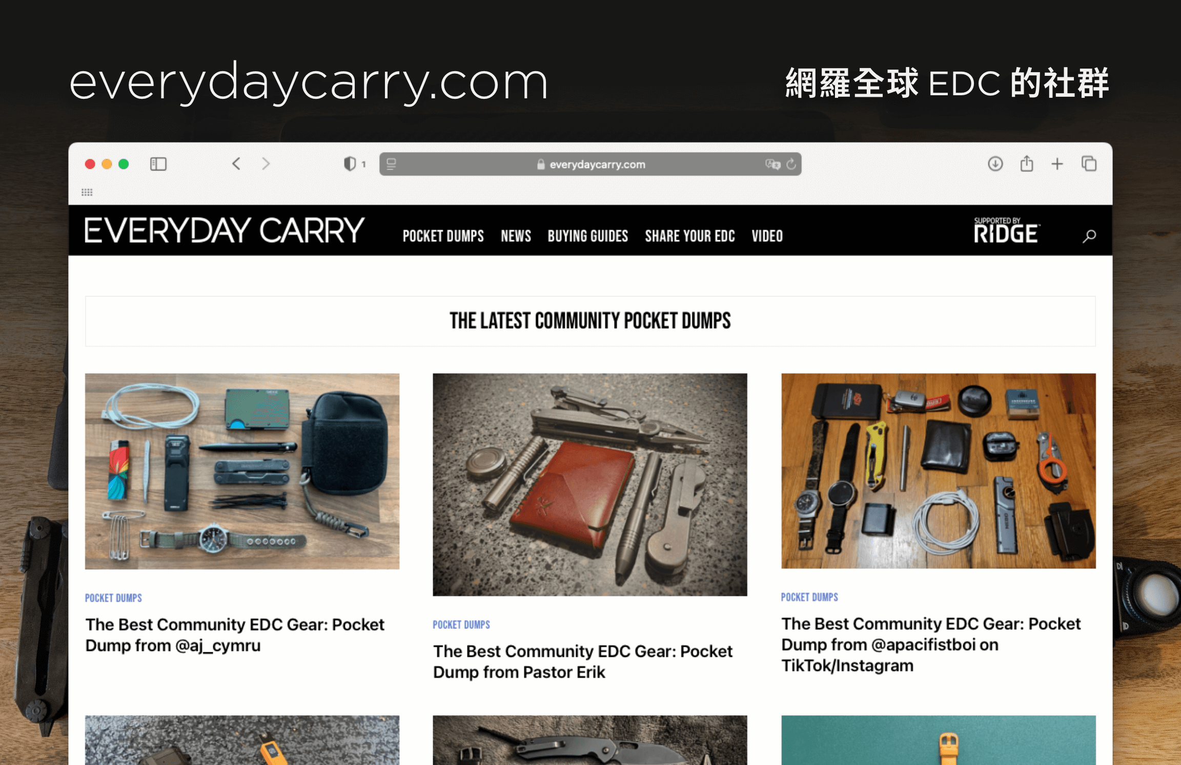 《全球口袋打開來看》｜從 Everyday Carry 看見世界各地的 EDC 思維
