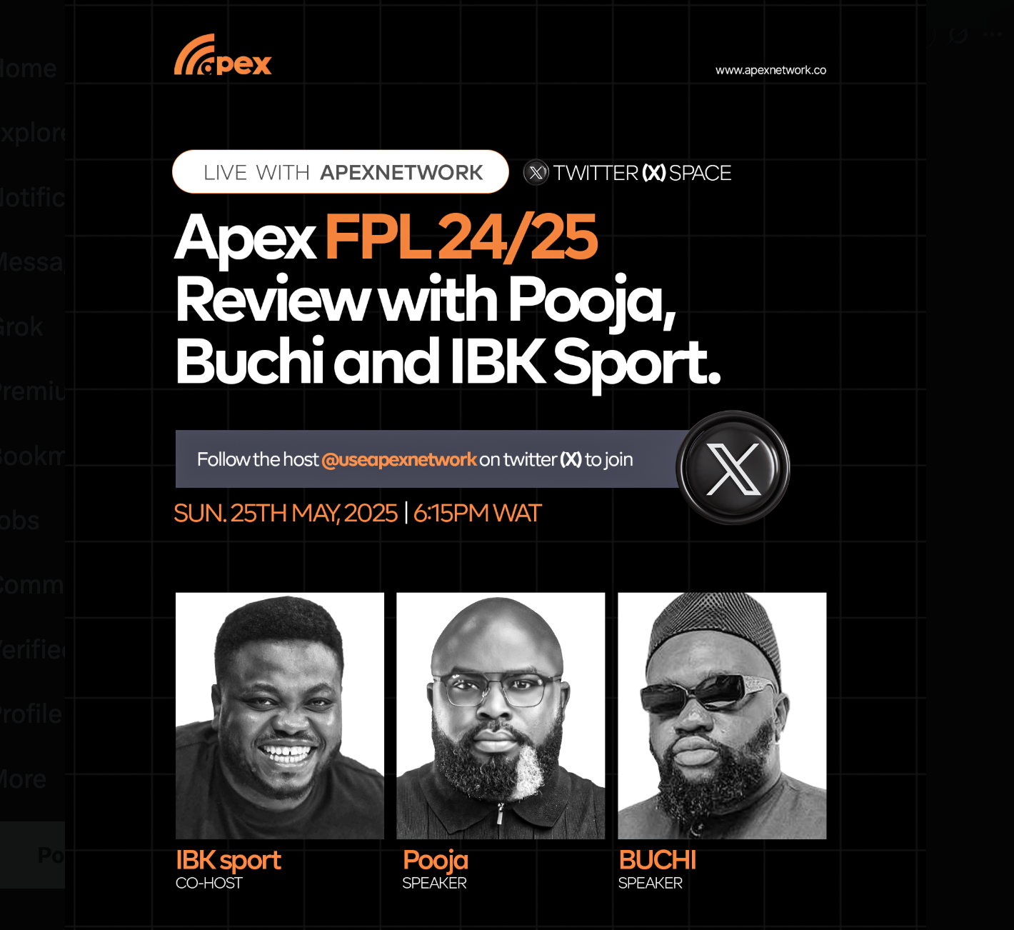 APEX FPL SEASON REVIEW – LIVE ON X SPACE TONIGHT! 25th May 2024/2025 Season