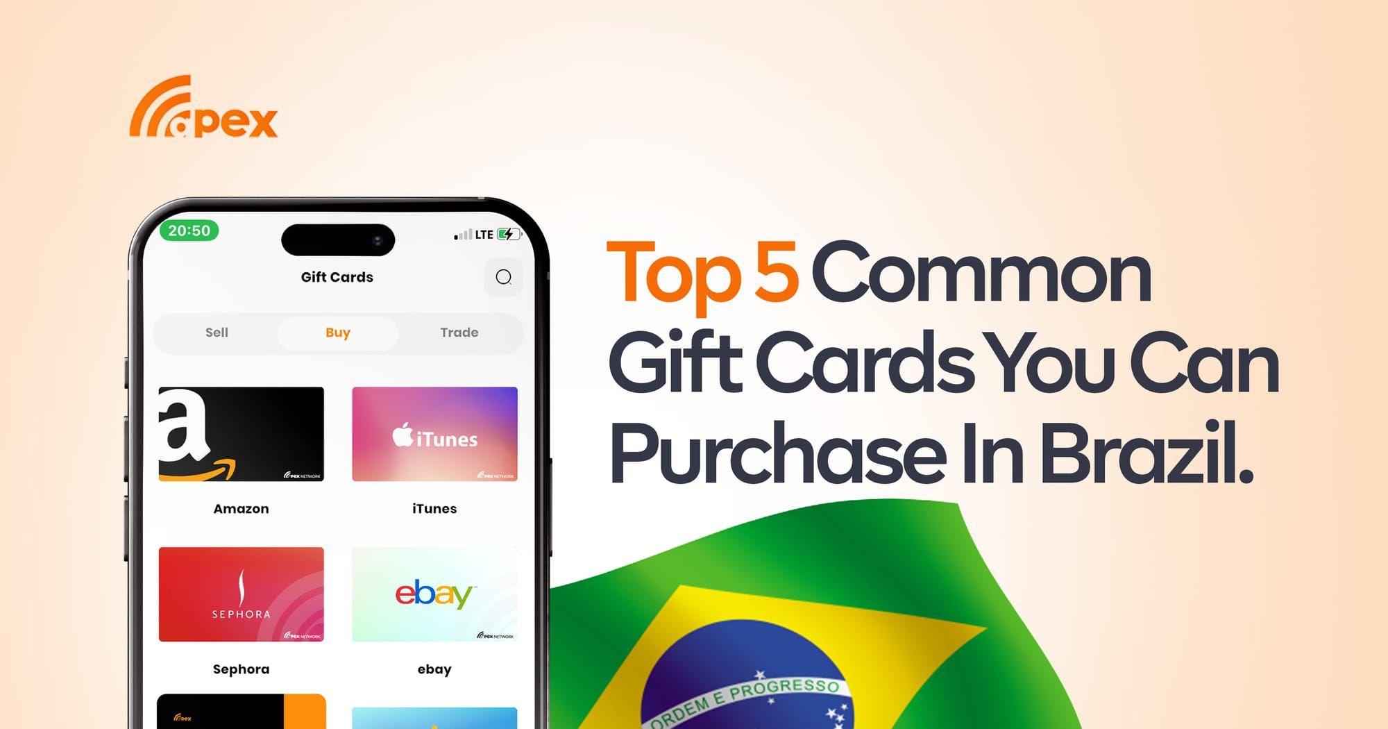 Top 5 Common Gift Cards You Can Purchase in Brazil.