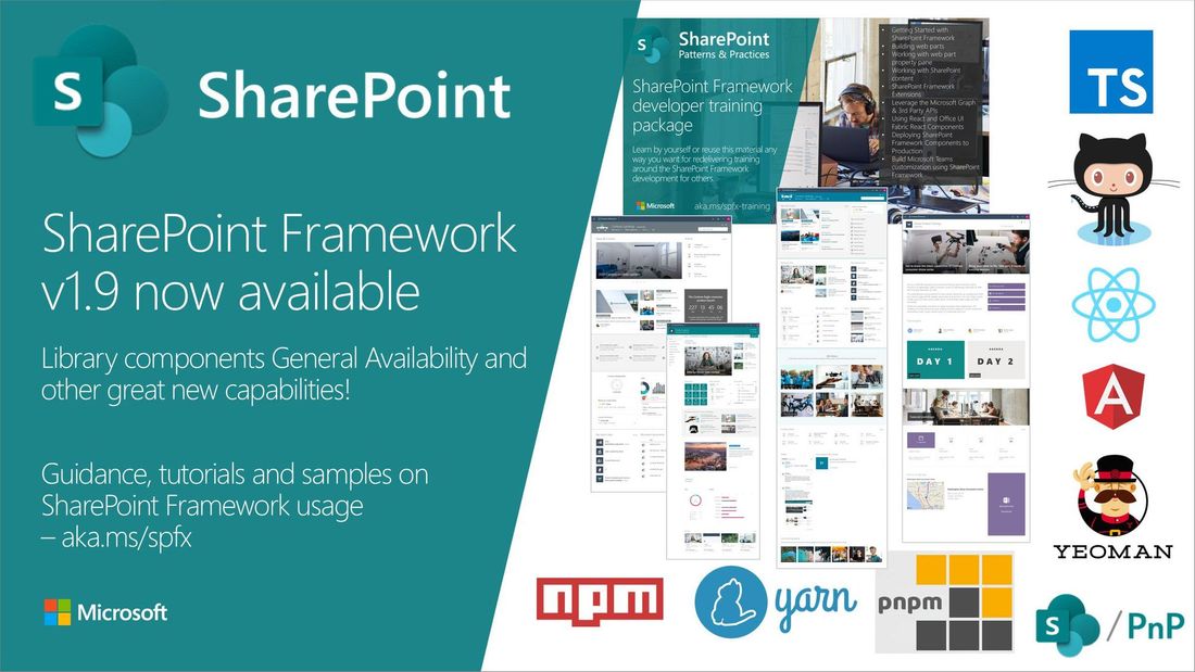 Pubblicata la 1.9 di SPFx! Ma c'è da attendere la 1.9.1