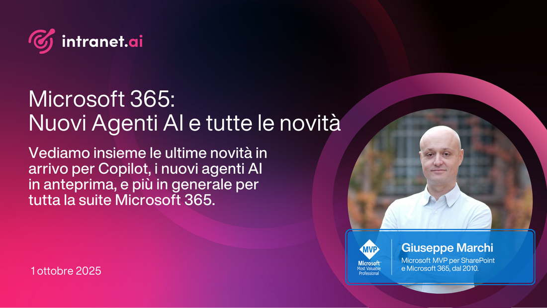 Microsoft 365: nuovi Agenti AI e tutte le novità