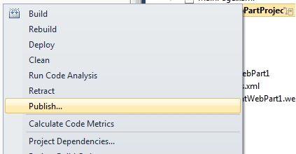 Visual Studio 11 for SharePoint Tip#4: addio allazione di menu package