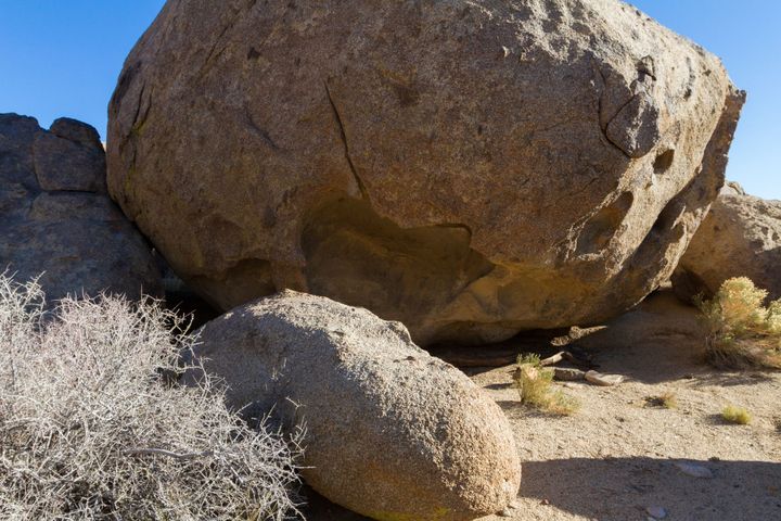 Pictograph Boulder at Queen Mountain