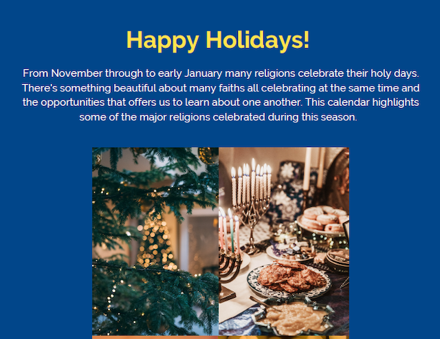 A Season of Celebrating with Others