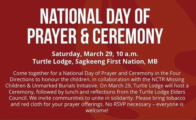 National Day of Prayer called by the National Turtle Lodge Council of Elders