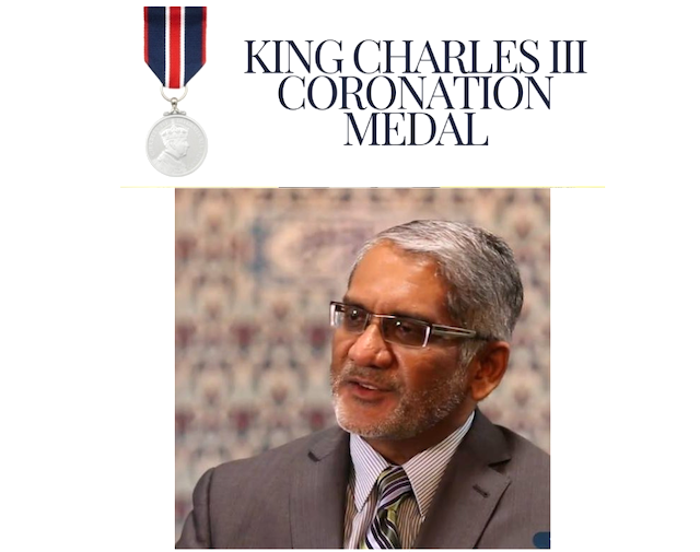 Muneeb Nasir awarded King Charles III Coronation Medal